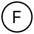un F noir dans un cercle noir