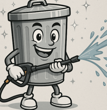 Shiny Trashcans logo