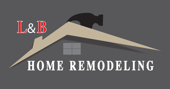 L&B. Home remodeling. logo