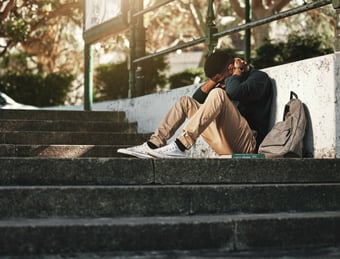 Stressed Person supported by Green Leaf Hypnotherapy, Lancing, West Sussex