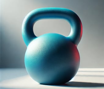 lue kettlebell, an essential and versatile home gym tool available on Amazon for strength training a
