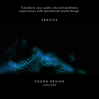 Sound design & Foley - Audio service