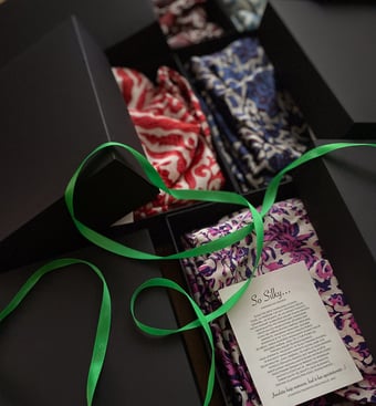 gift ideas packaging silk robe