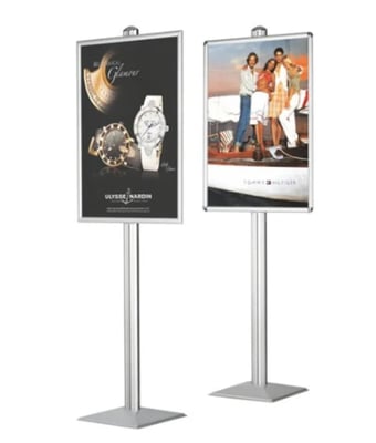 Pole type indoor signage