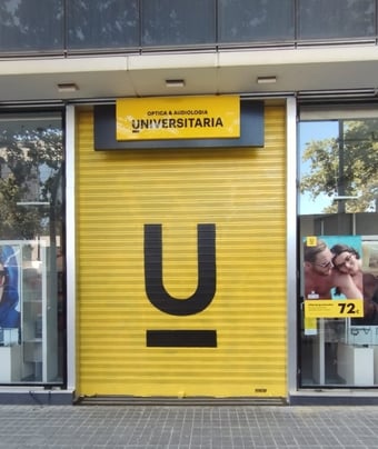 graffiti campaña publicidad marketing óptica universitaria