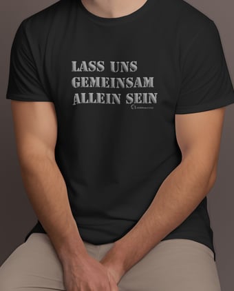 communitytee gemeinsam allein tshirt
