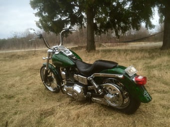 Harley Davidson Dyna with Custom Paint by owner ProPolish Motorcycle Ceramic Coating Near Me Dover