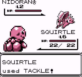 Pokemon - Squirtle versus Nidoran