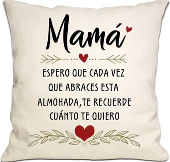 Funda de Cojín con mensaje para mamá
