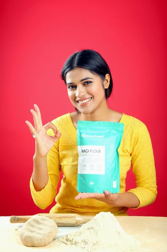 "Top health benefits of ragi for skin and hair, including hydration, acne-fighting, and promoting 