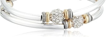 Nine West Women's Tri Tone Bangle Bracelet