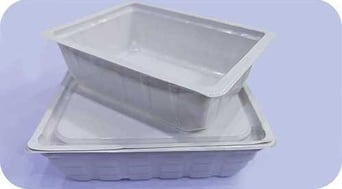 White Rectangle Container with Lid