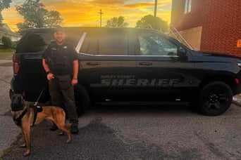 Deputy Justin Batchelor and OPK9 Dex Ripley County S.O IN