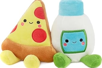 Hallmark, pizza and ranch plush, magnetic plush toy