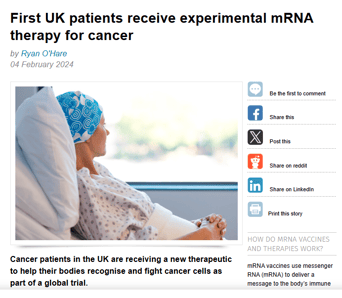 MRNA cancer vaccines