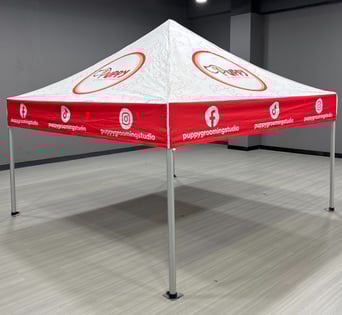 Custom canopy tent for branded event tent by Stitch & Thread Co. in San Antonio, TX