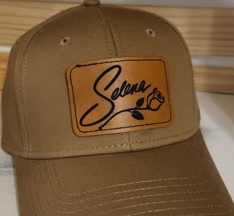 custom business leather patches for hats - san antonio, tx