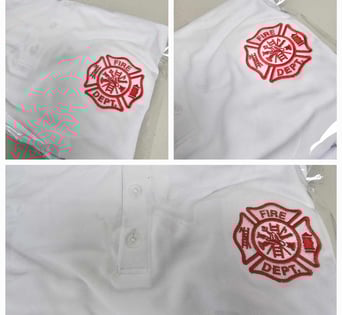 fire fighter embroidery shirts - san antonio, tx