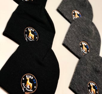 black and grey embroidered beanies - San antonio, tx