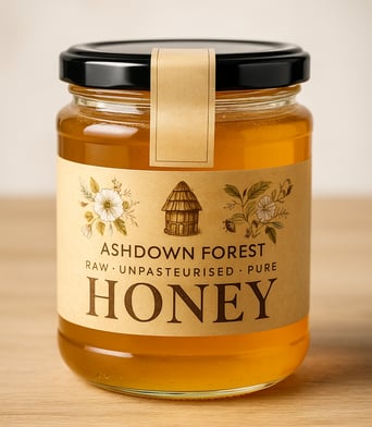 Jar of Ashdown Forest Spring Harvest Honey