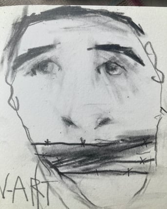 Dessin homme bayonné