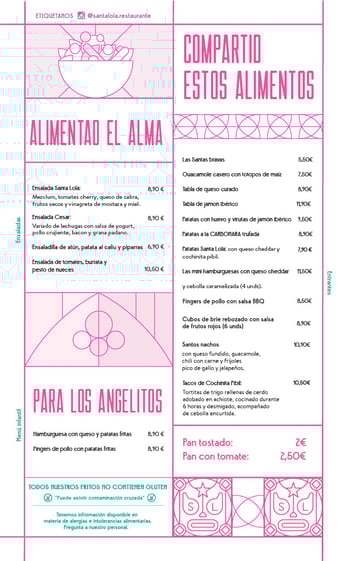 Carta Santa Lola en español