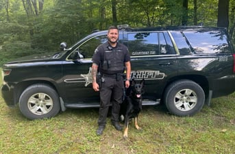 Deputy Trevor Vaal and OPK9 Jack Perry county S.O IN