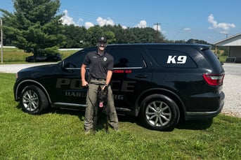Officer Seth Taylor and OPK9 Jedi Hardinsburg PD KY