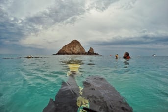 Sandy beach Dive Academy Snoopy island