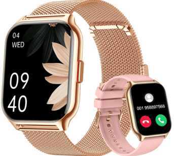 ZOSKVEE Montre Connectée Femme Homme avec Appel Bluetooth, 2,0" HD Smartwatch, 100+ Sportifs, Monite