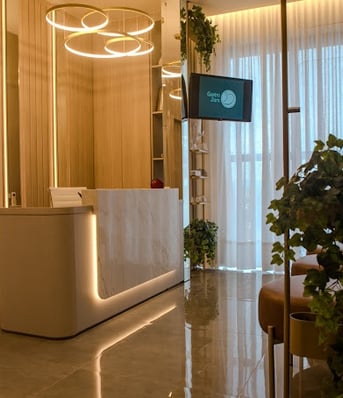 Imagem da sala de recepção do consultório de Lajeado.