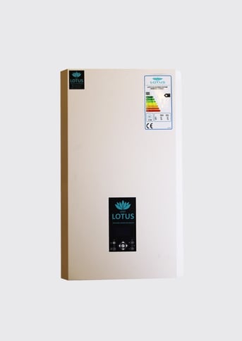 Utet Lotus Plasma Therme Wandgerät, E-Serie , Gerät E300 Front mit Prüfplakette