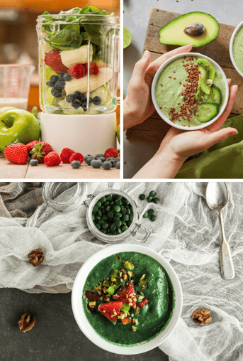 Healthy green smoothie