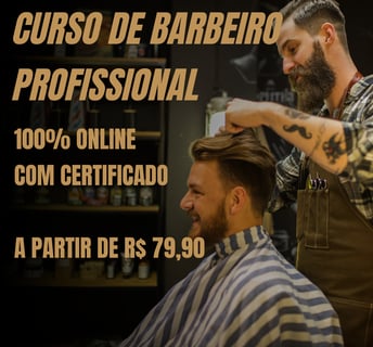 dois homens numa barbearia