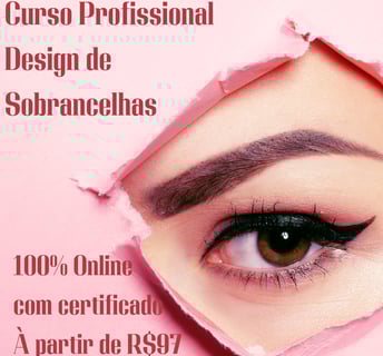 olho feminino com sobrancelha
