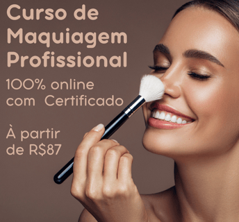 mulher se maquiando com pincel