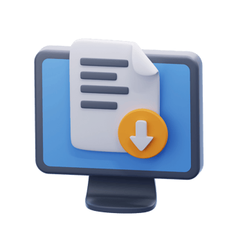 a file being dowloading from a computer