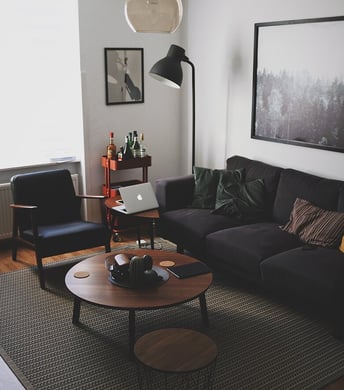 Bright living room with modern inventory