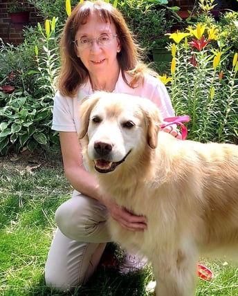 Therapy Dog Team Genesis and Lori.