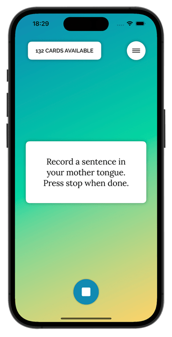 Say What App Recording Screen