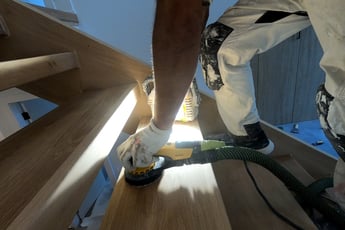 Stairs staining & refinishing: