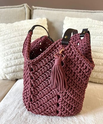 sac à main crochet tricot laine xl plaids artisan fait main saint valentin fete des meres cadeau