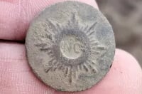 Rare NC sunburst button