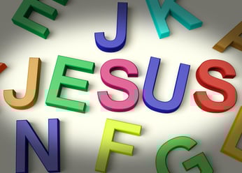 Jesus toy blocks