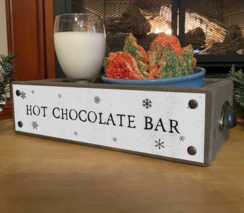 hot chocolate bar/tray christmas