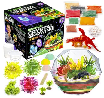 Original Stationery Kit de Terrarium de Dinosaure en Cristal, Expérience Créative Inoubliable sur Le