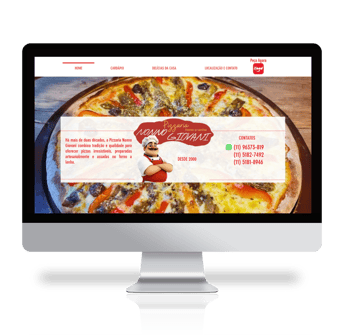 Site Pizzaria Nonno Giovani