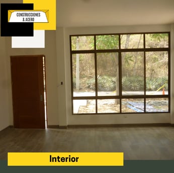 Construcciones internas con acabados modernos 