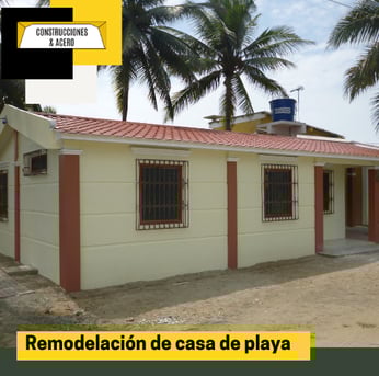 Remodelación externa e interna de una casa playera