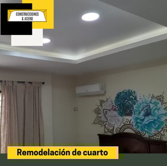 Remodelación de cuarto con estilo moderno